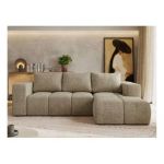 Narożnik MONIVA L - strona prawa - ciemnobeżowy, struktura