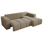 Narożnik MONIVA L - strona prawa - ciemnobeżowy, struktura