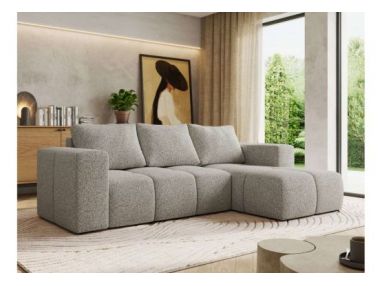 Narożnik MONIVA L - strona prawa - jasnoszary, struktura