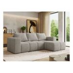 Narożnik MONIVA L - strona prawa - jasnoszary, struktura