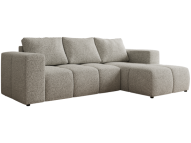 Narożnik MONIVA L - strona prawa - jasnoszary, struktura