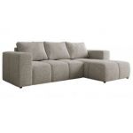 Narożnik MONIVA L - strona prawa - jasnoszary, struktura