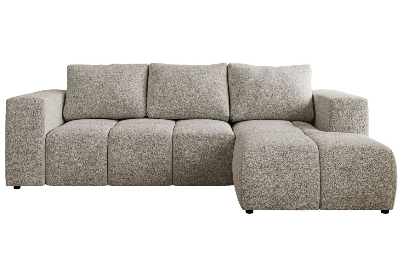 Narożnik MONIVA L - strona prawa - jasnoszary, struktura