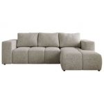 Narożnik MONIVA L - strona prawa - jasnoszary, struktura