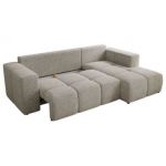 Narożnik MONIVA L - strona prawa - jasnoszary, struktura