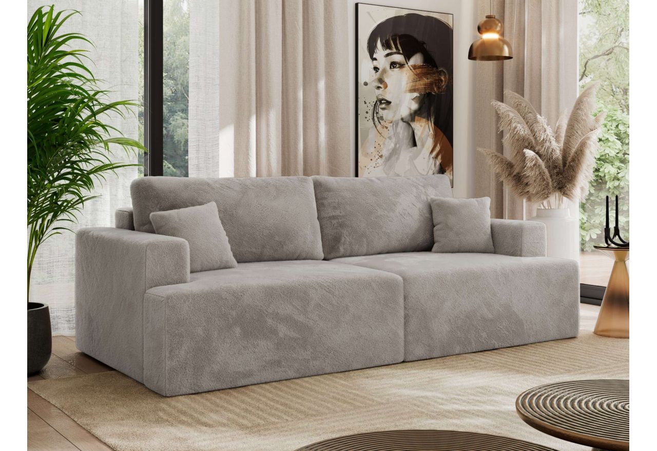 Sofa VIRELLA - jasnoszary, plusz