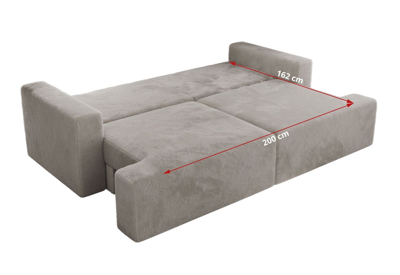 Sofa VIRELLA - jasnoszary, plusz