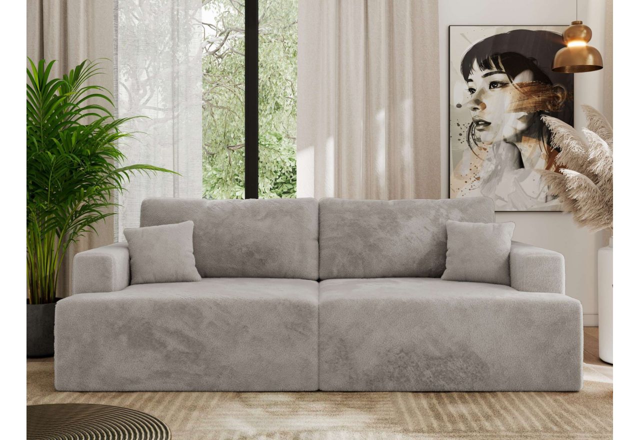 Sofa VIRELLA - jasnoszary, plusz