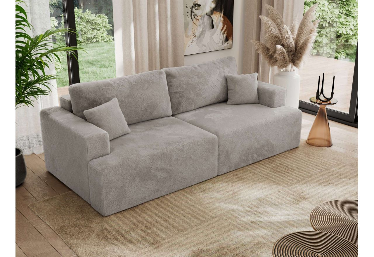 Sofa VIRELLA - jasnoszary, plusz