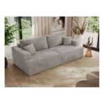 Sofa VIRELLA - jasnoszary, plusz
