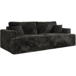 Sofa VIRELLA - ciemnoszary, plusz