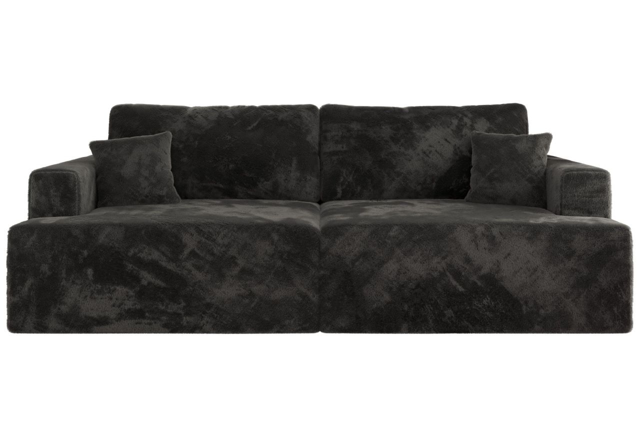 Sofa VIRELLA - ciemnoszary, plusz