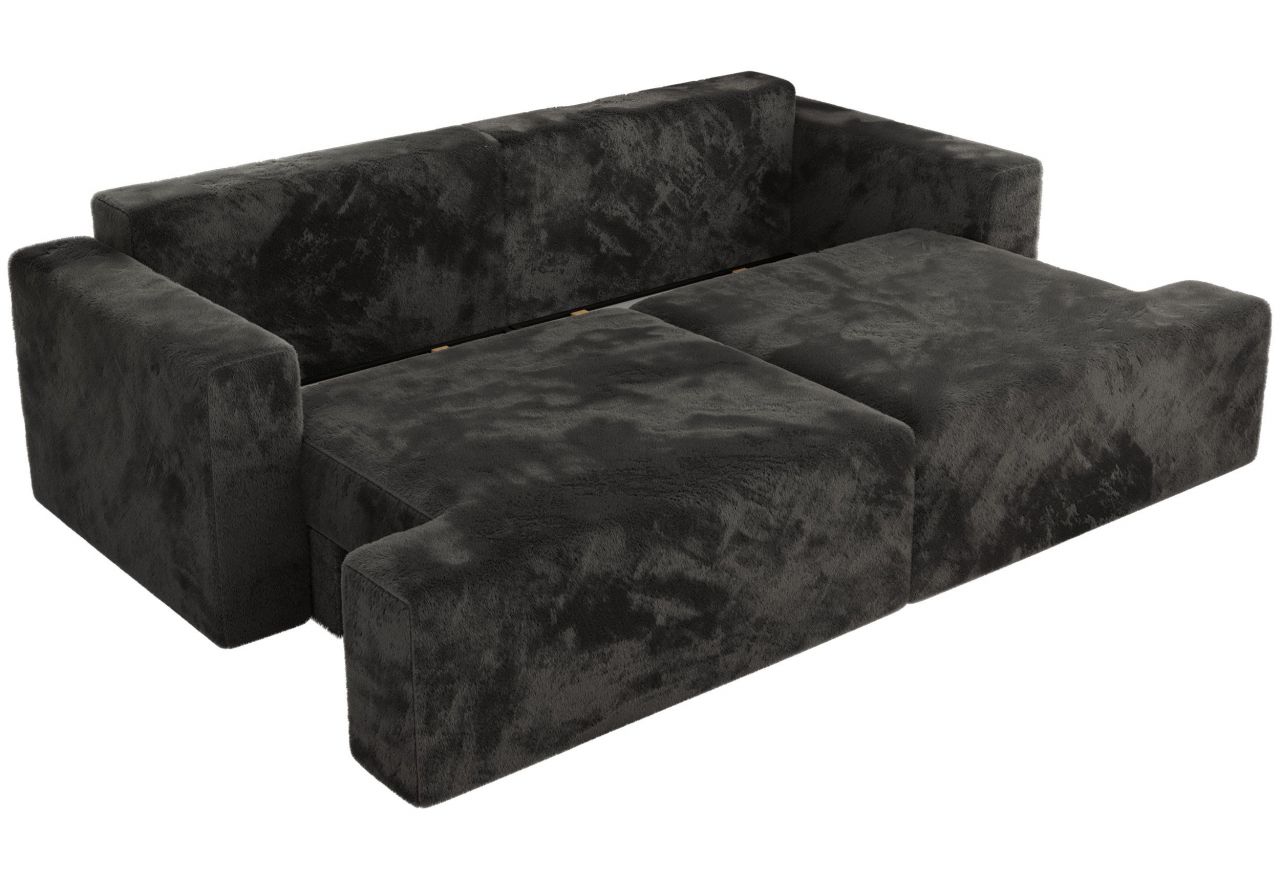 Sofa VIRELLA - ciemnoszary, plusz