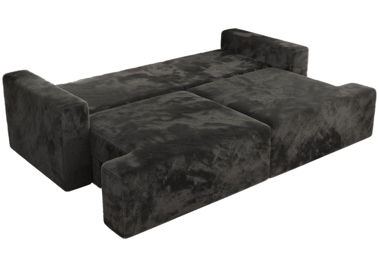 Sofa VIRELLA - ciemnoszary, plusz