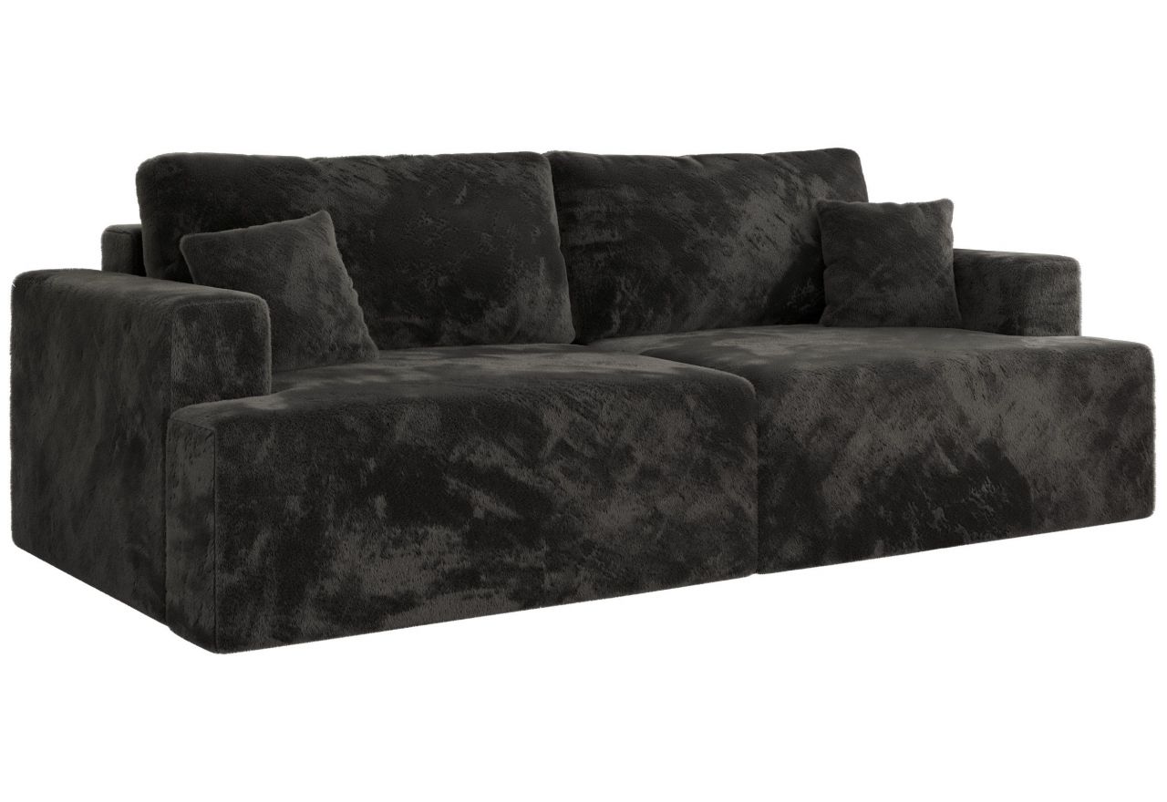 Sofa VIRELLA - ciemnoszary, plusz