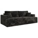 Sofa VIRELLA - ciemnoszary, plusz