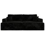 Sofa VIRELLA - czarny, plusz