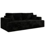 Sofa VIRELLA - czarny, plusz