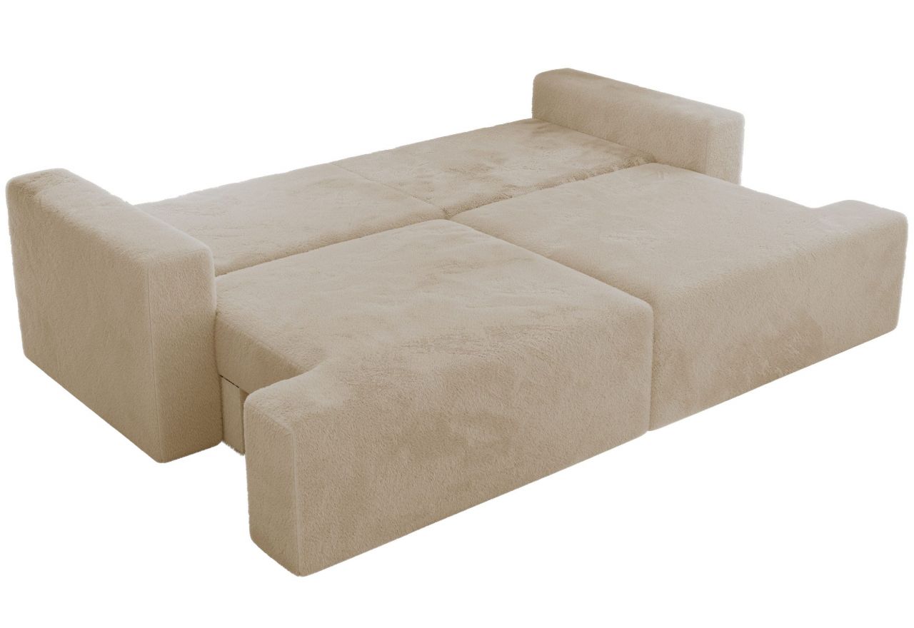 Sofa VIRELLA - kremowy, plusz