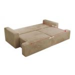 Sofa VIRELLA - beżowy, plusz