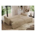 Sofa VIRELLA - beżowy, plusz