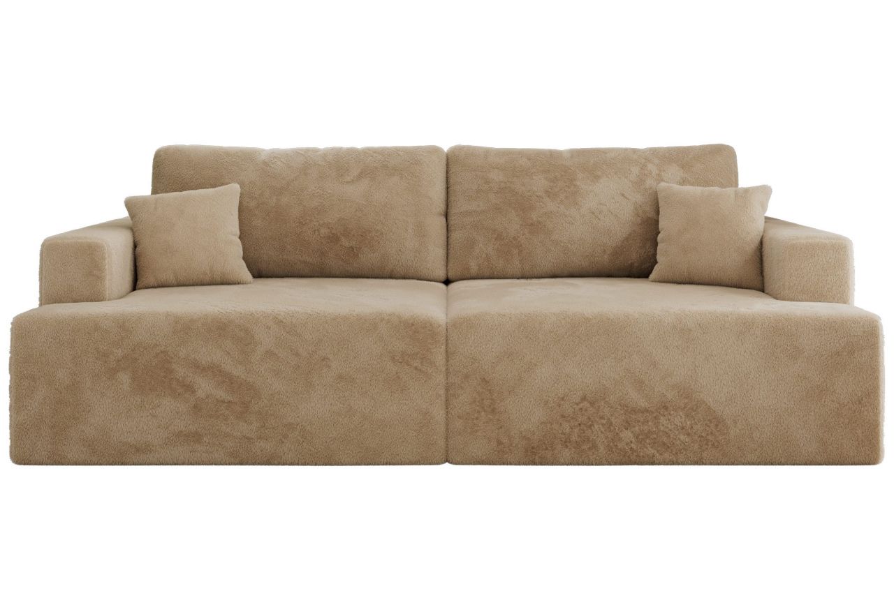 Sofa VIRELLA - beżowy, plusz
