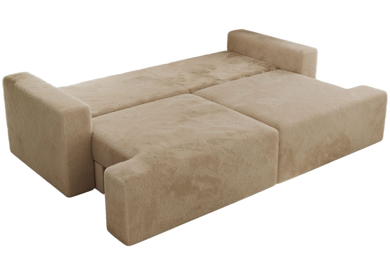 Sofa VIRELLA - beżowy, plusz