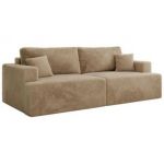 Sofa VIRELLA - beżowy, plusz