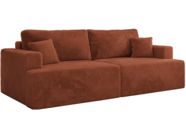 Sofa VIRELLA - pomarańczowy, plusz