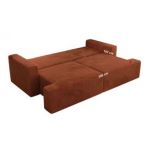 Sofa VIRELLA - pomarańczowy, plusz