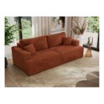 Sofa VIRELLA - pomarańczowy, plusz