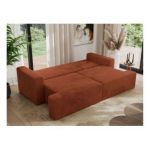 Sofa VIRELLA - pomarańczowy, plusz
