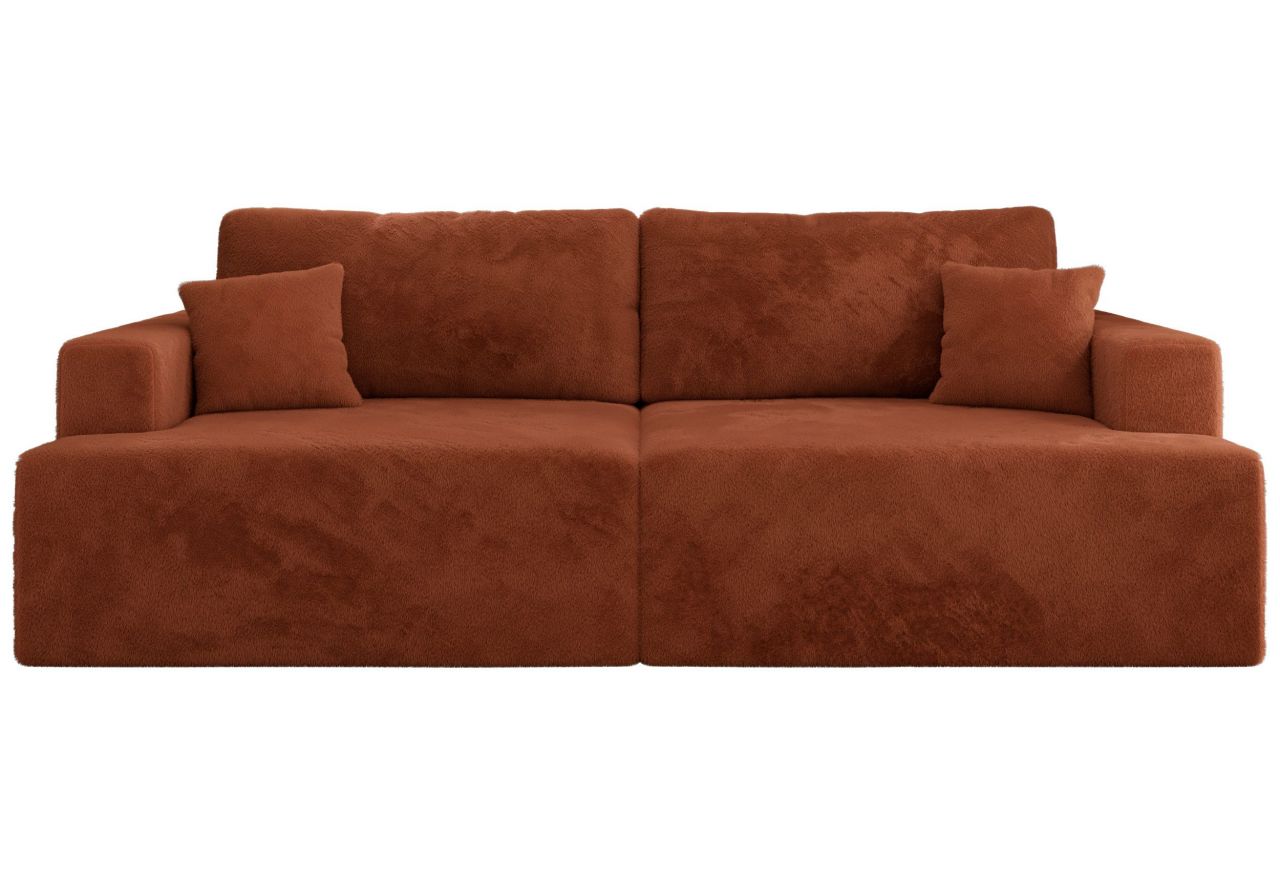 Sofa VIRELLA - pomarańczowy, plusz