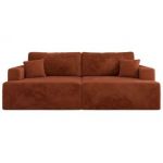 Sofa VIRELLA - pomarańczowy, plusz