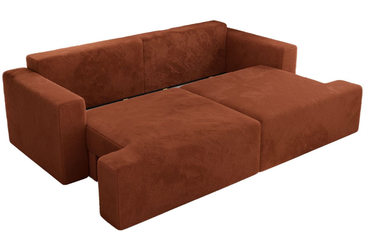 Sofa VIRELLA - pomarańczowy, plusz