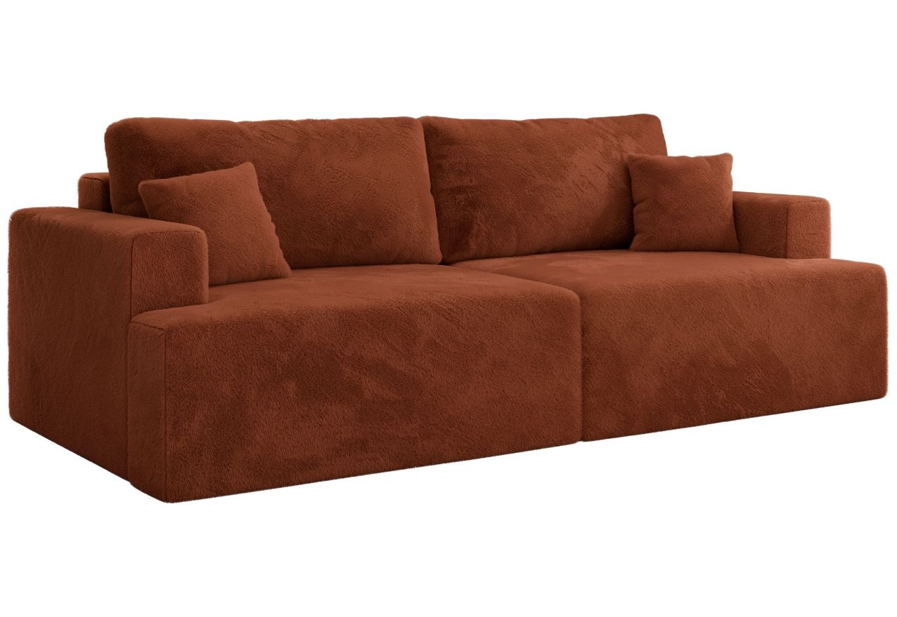 Sofa VIRELLA - pomarańczowy, plusz