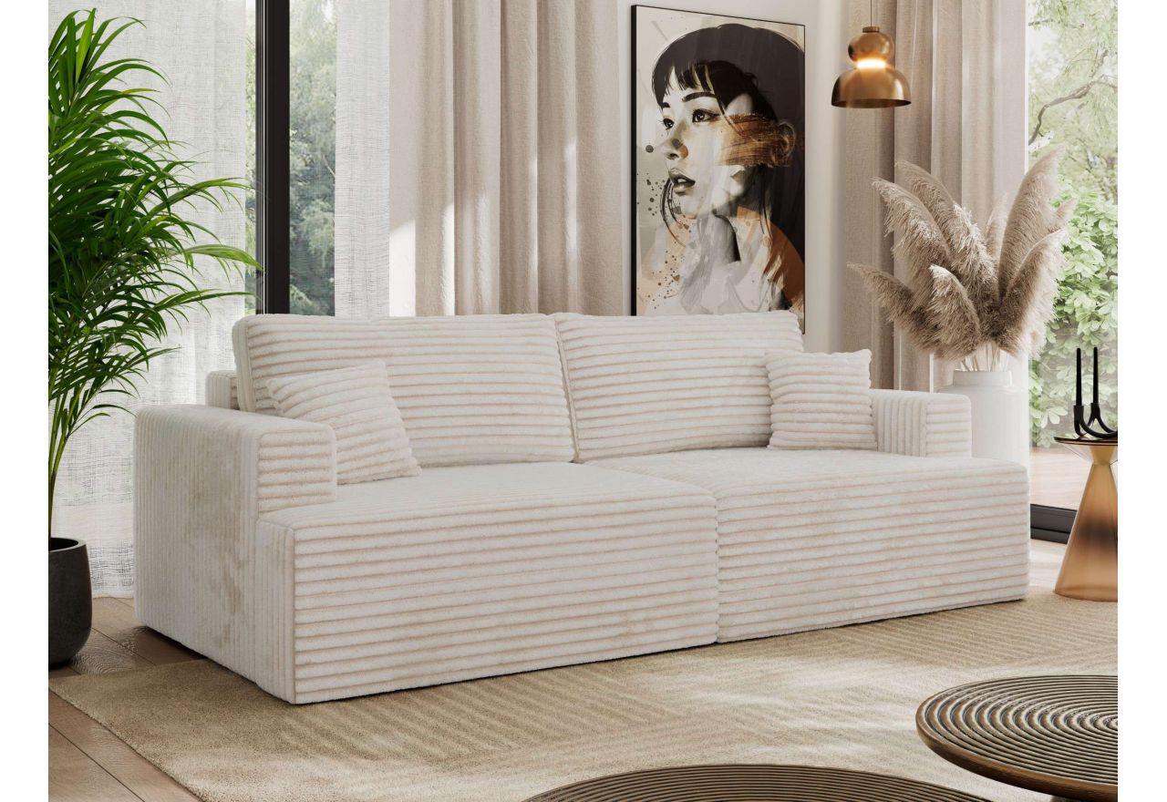 Sofa VIRELLA - beżowy, sztruks