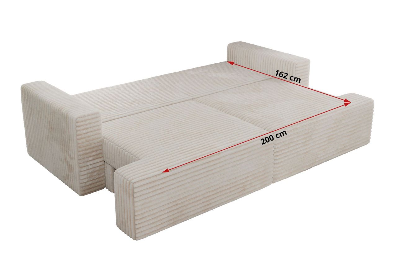 Sofa VIRELLA - beżowy, sztruks