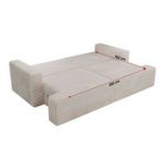 Sofa VIRELLA - beżowy, sztruks