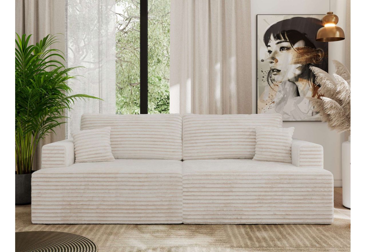 Sofa VIRELLA - beżowy, sztruks