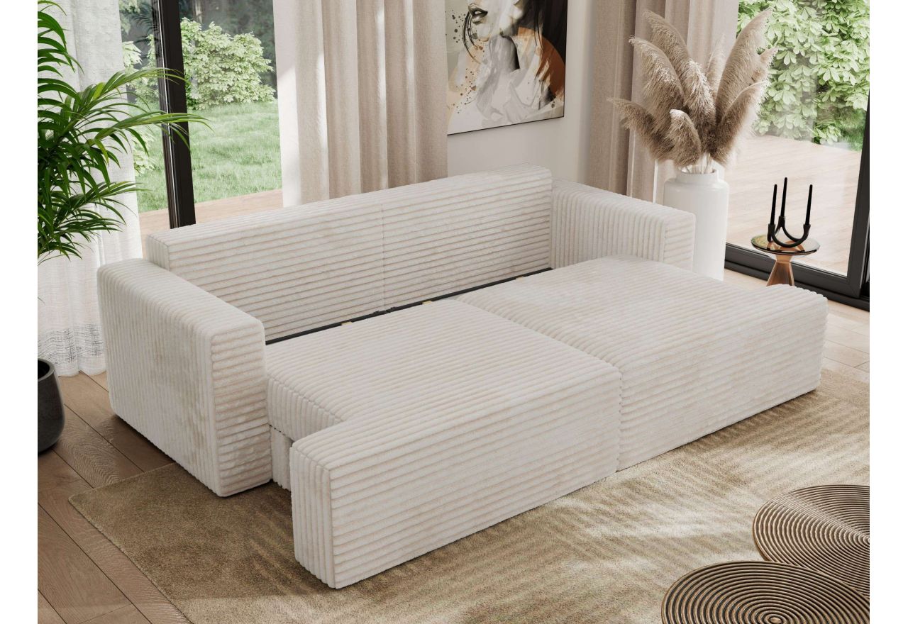 Sofa VIRELLA - beżowy, sztruks