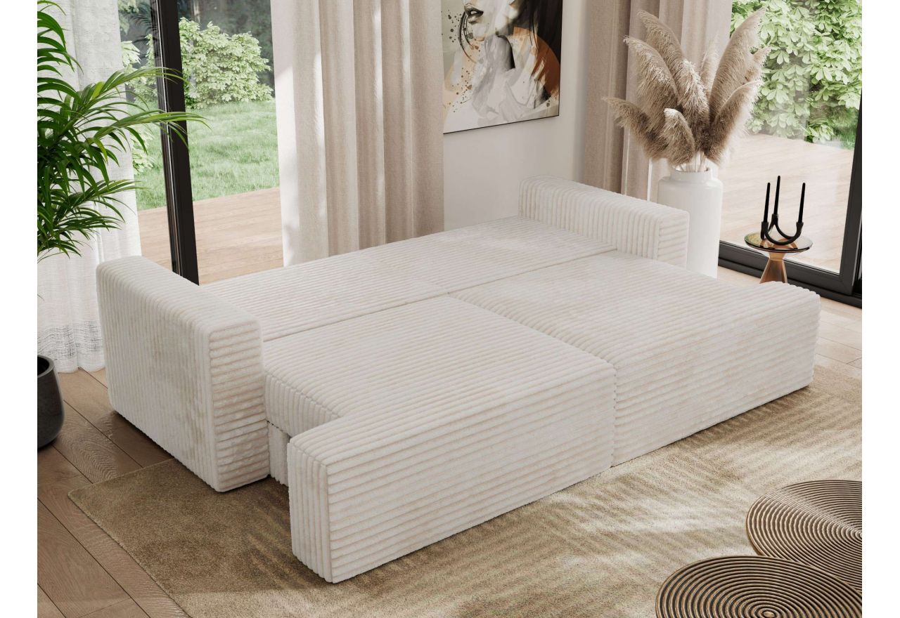 Sofa VIRELLA - beżowy, sztruks