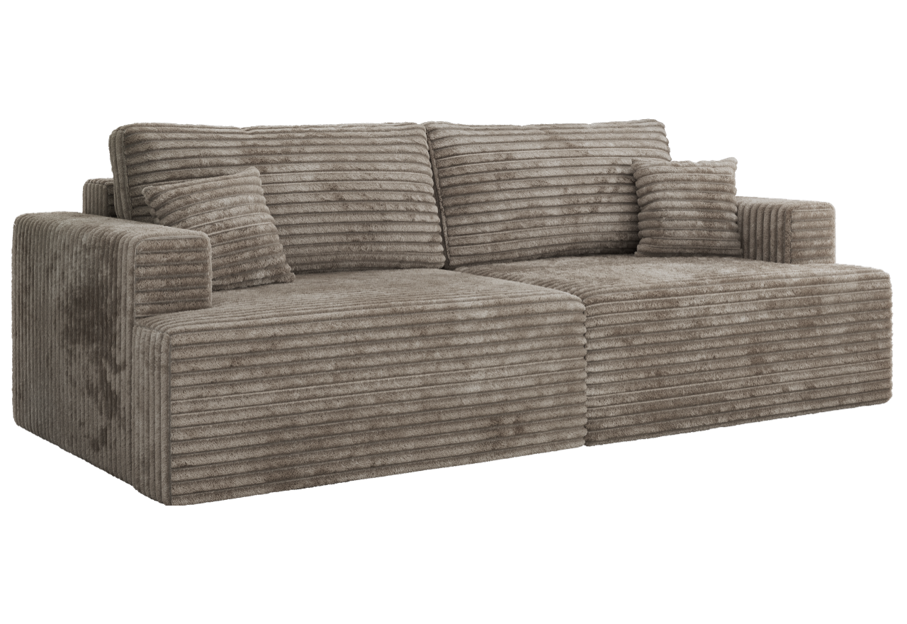 Sofa VIRELLA - szary, sztruks