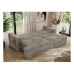 Sofa VIRELLA - szary, sztruks