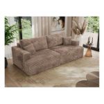 Sofa VIRELLA - brązowy, sztruks