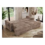 Sofa VIRELLA - brązowy, sztruks