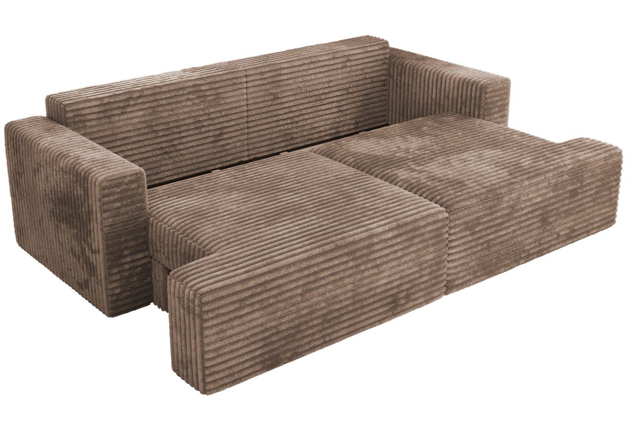 Sofa VIRELLA - brązowy, sztruks