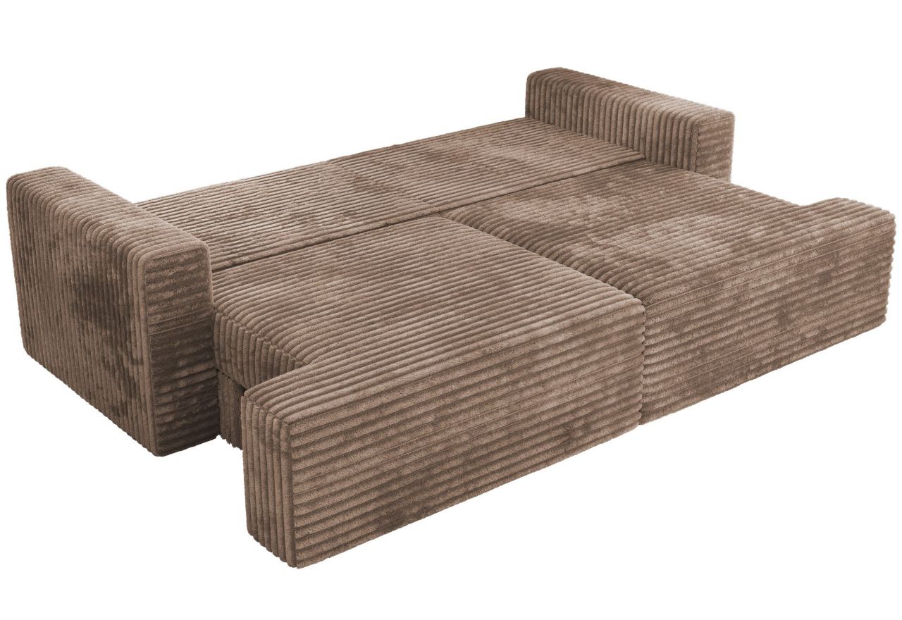 Sofa VIRELLA - brązowy, sztruks