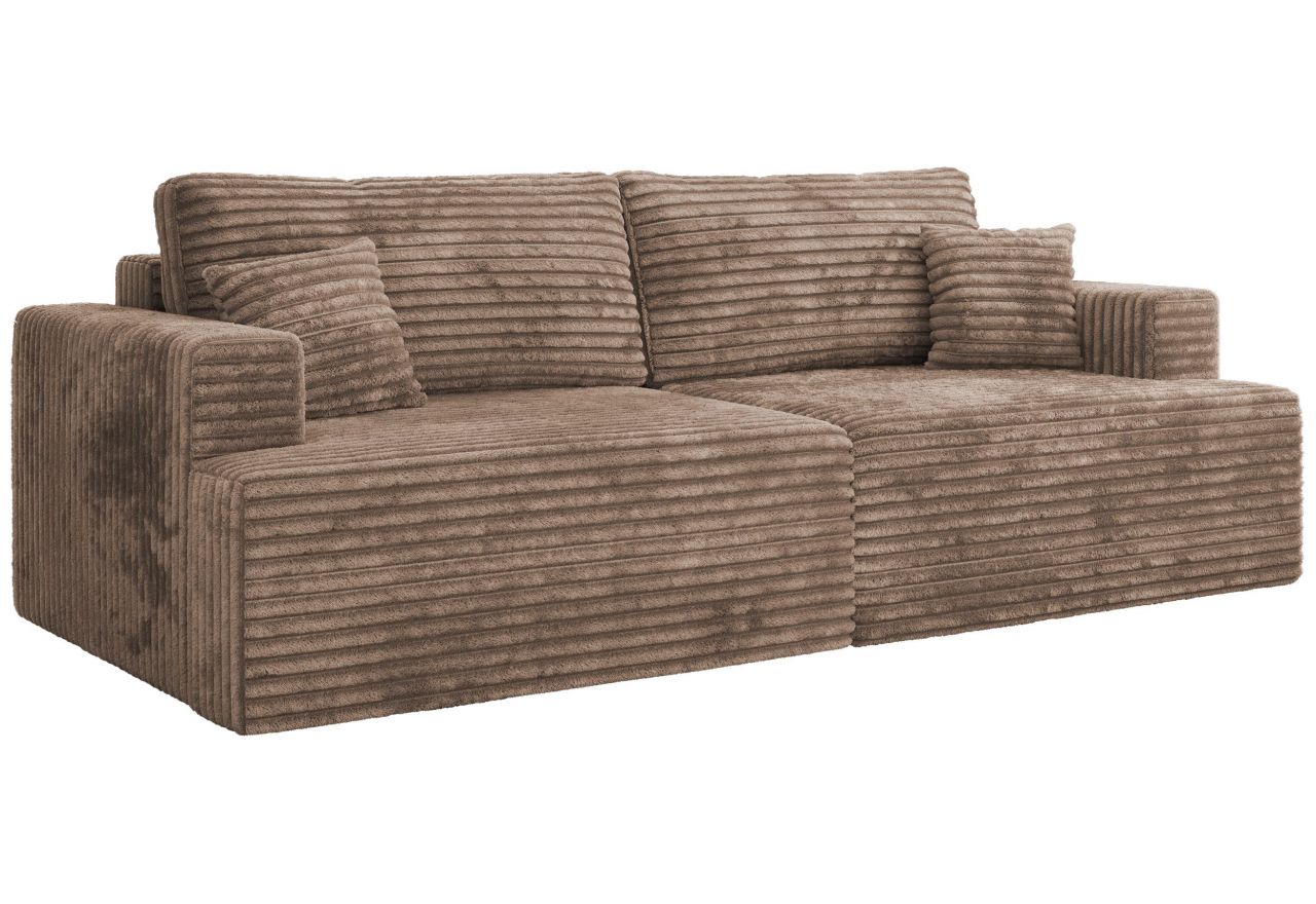 Sofa VIRELLA - brązowy, sztruks