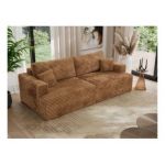 Sofa VIRELLA - pomarańczowy, sztruks